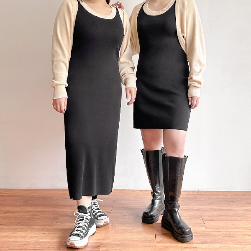 (JSTYLEのイーブレット) 長さのイーブレットデュエンリーツーピースセット JSTYLE