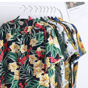 40色 半袖シャツ メンズ アロハシャツ 花柄シャツ 半袖 シャツ ハワイ 海 旅行 リゾート カジュアルシャツ 涼しい 夏服 おしゃれ レディース シャツ 男女兼用