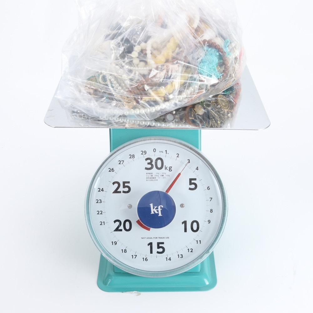 まとめ 約3kg ブレスレット イヤリング ブローチ リング パール 数珠 金属 アクセサリー ネックレス レディース メンズ RWM DY38-4 中古