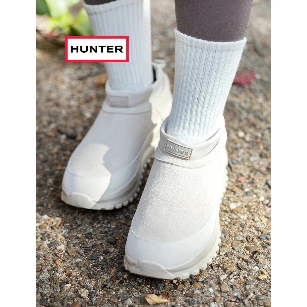 HUNTER ハンター ブーツ トラベル フロー スエード トレーナー UNISEX TRVEL FLOW SUEDE TRINER WHITE ( 防寒 暖かい 冬用 レディース ウィメンズ UFF