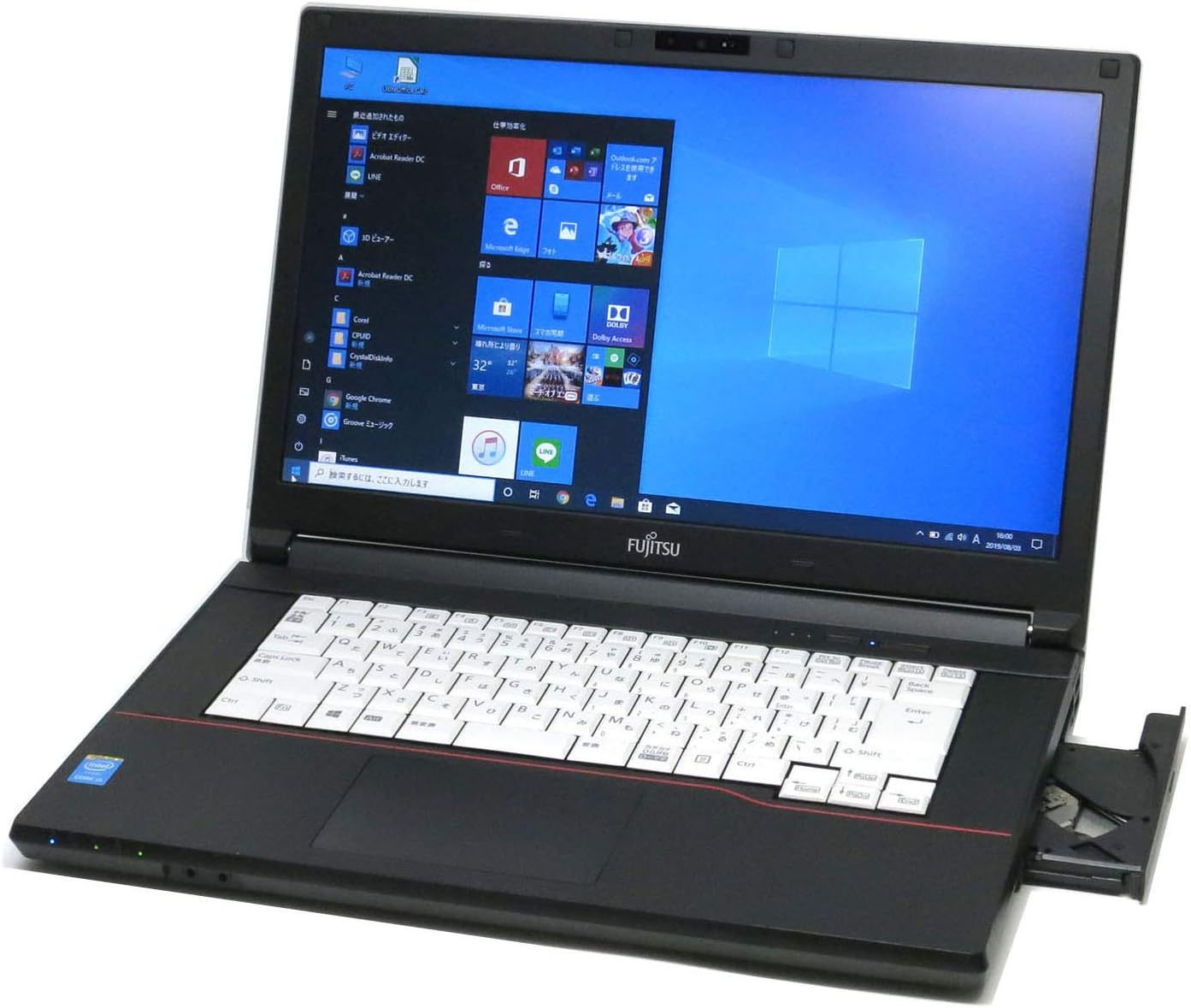 Ｗebカメラ内蔵LIFEBOOK A744/M高性能第4世代Core i52.7GHz／4GBメモリ／SSD 128GB／15.6インチ FHD液晶／DVDマルチ/Office/パソコン【Win 10