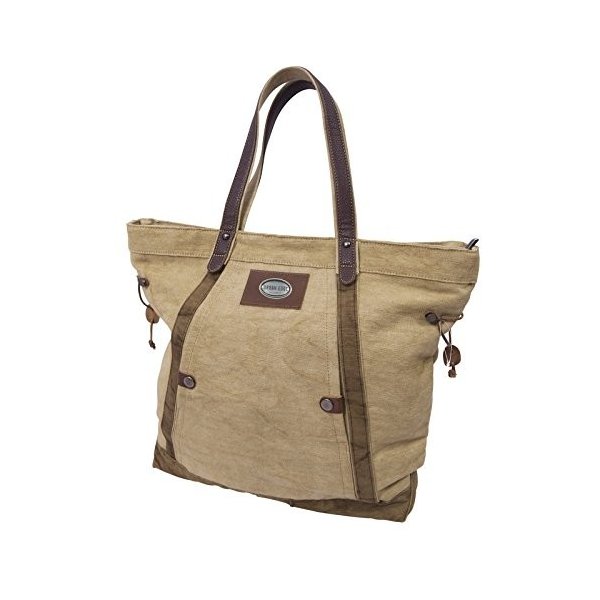 Canyon Outback Leather Goods， Inc. Urban Edge Ashton 19-inch Linen Tote Bag， Beige， One Size 並行輸入品