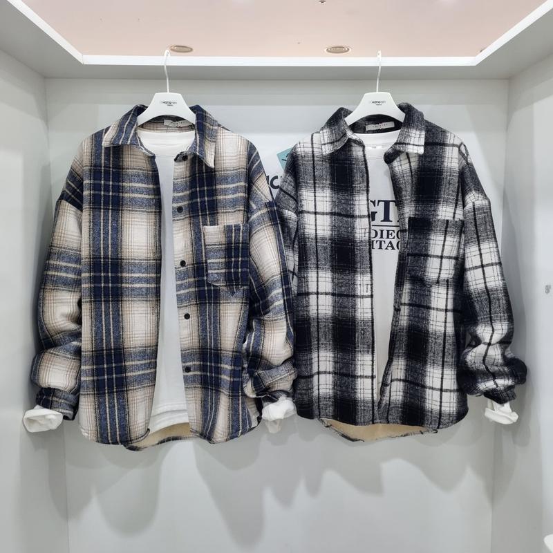 ウールオーバーフィットシャツ型ジャケット14530-120-613-09