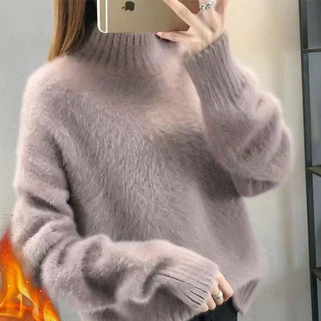 【新色追加!!】 新作トップス 長袖 レディース リブニット 無地 ゆったり ストレッチ 冬 防寒 ニット セーター 5,269円