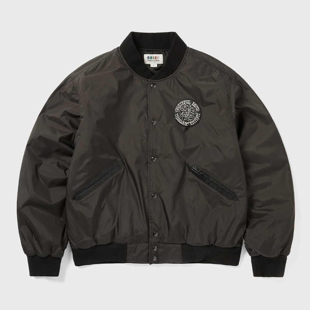 ディス・イズ・ネヴァー・ザット GD ダンシング・ベアーズ・ベースボールジャケットブラウン