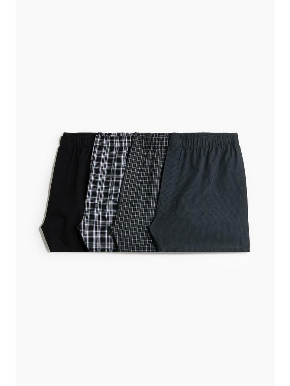 H&M ローズ 4点セットブラックチェック 1296600028
