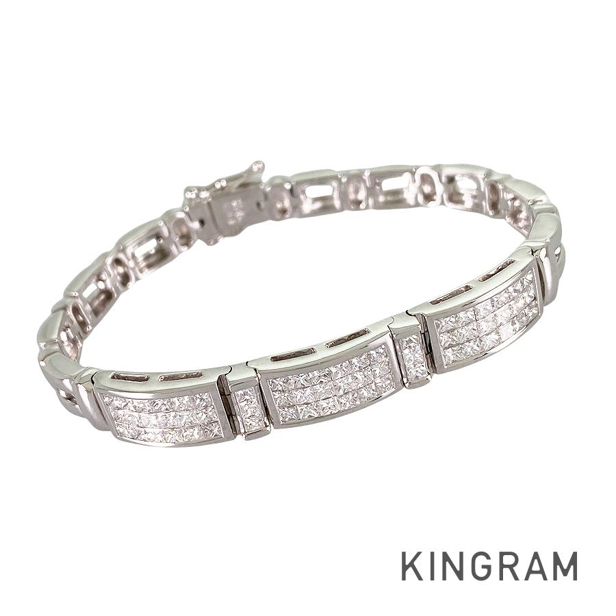 ブレスレット K18WG ダイヤモンド ss【中古】
