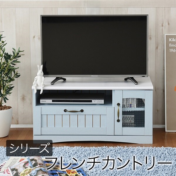 フレンチカントリー テレビ台 テレビボード コンパクト 幅80 奥行 40 テレビラック 32型 姫 フレンチ家具 シャビーシック カントリー フレンチアンティーク フレンチインテリア 代引/同梱不