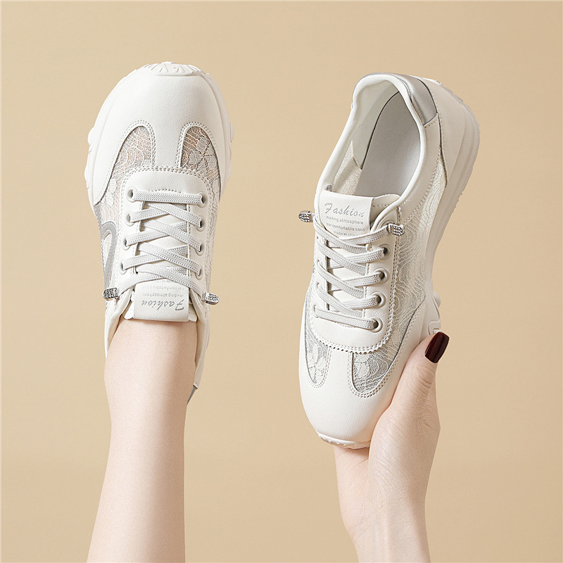 スポーツシューズ女性用フォレストガンプシューズ2025年春新作フラットソールカジュアルレディース万能軽量インナーハイトアップドイツトレーニングシューズ