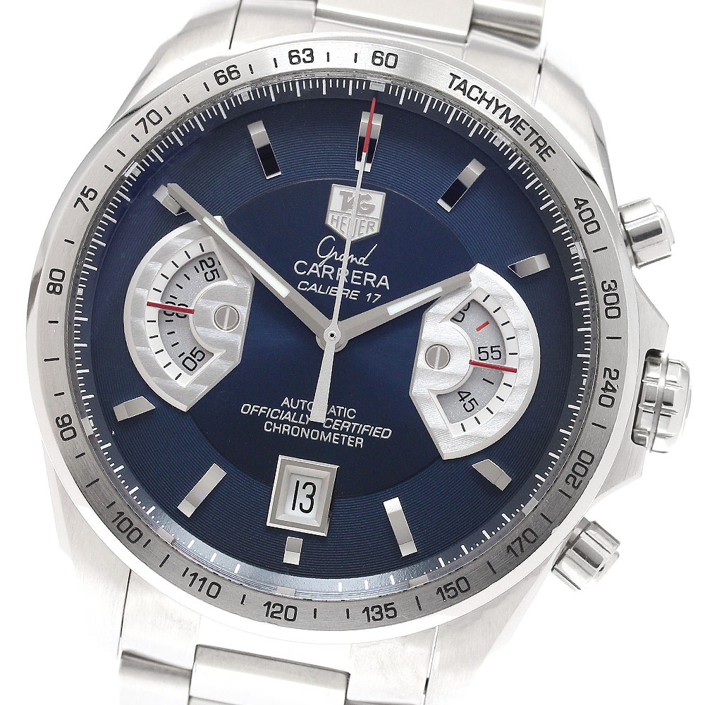 タグホイヤー TAG HEUER CAV511F グランドカレラ クロノグラフ 自動巻き メンズ 良品 保証書付き_942780【中古】