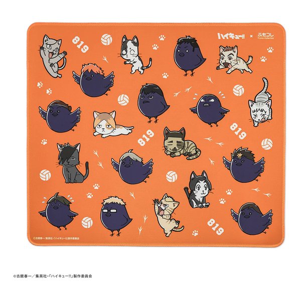ハイキュー!! × ふもコレ ゲーミングマウスパッド XL 動物マスコットモデル FC-HQG01A-MP-B