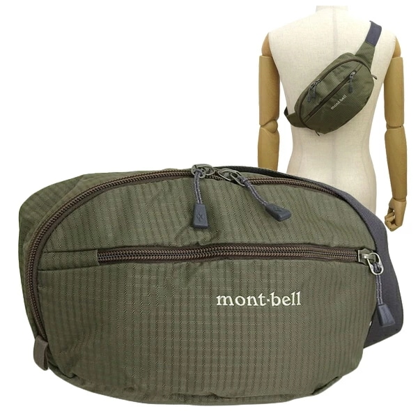 モンベル バッグ メンズ レディース ボディバッグ Lサイズ カーキ デルタガセットポーチ DELTA GUSSET POUCH L 1123765 DGP-RLKHBN mont-bell