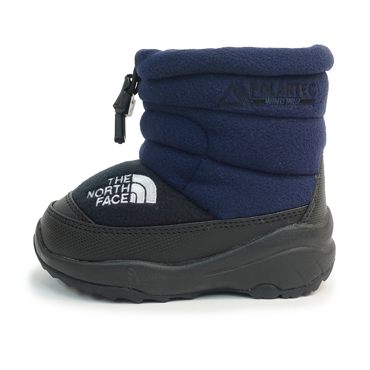 キッズ ブーツ 子供用 ヌプシ ブーティ VII ポーラーテック NFJ52470 UK アーバンネイビー×TNFブラック POLARTEC