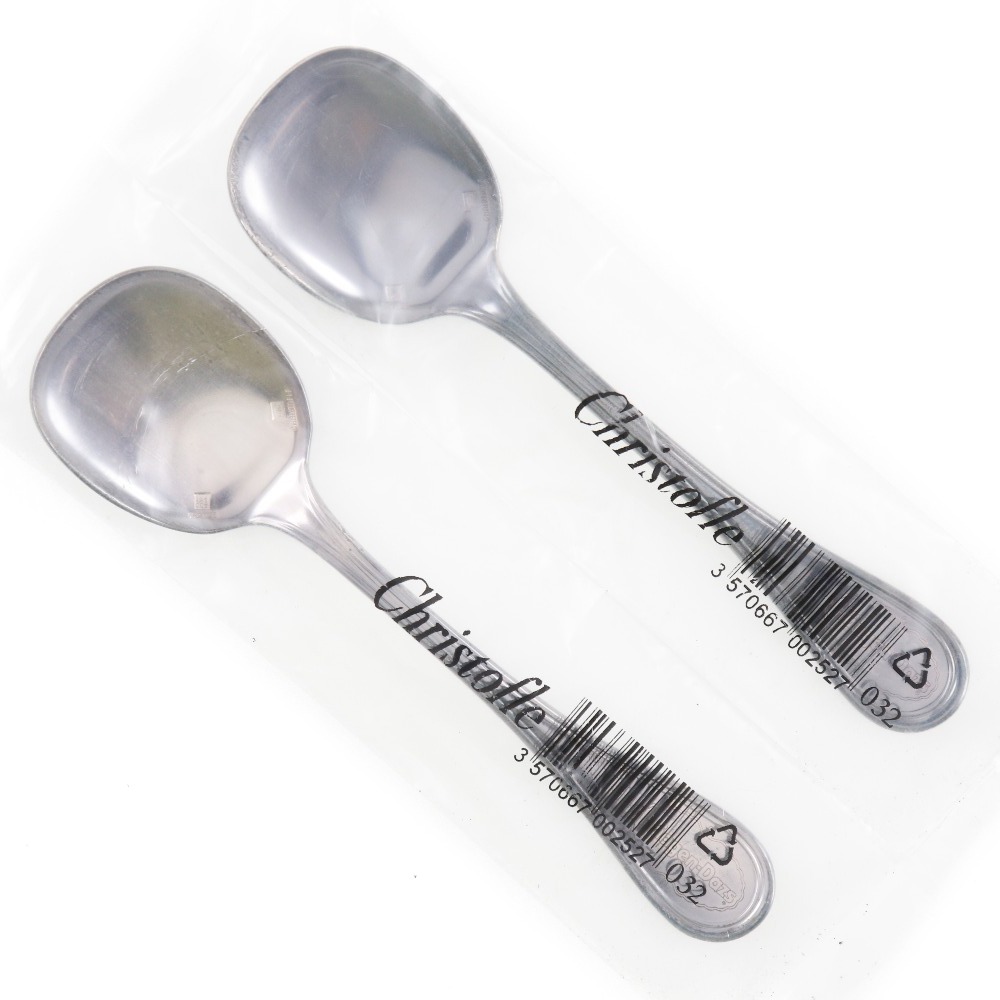 アルビ アイスクリームスプーン 13cm 「Haagen-dazs」刻印 2本セット シルバー製(シルバーコーティング) カトラリー シルバー _ 中古品