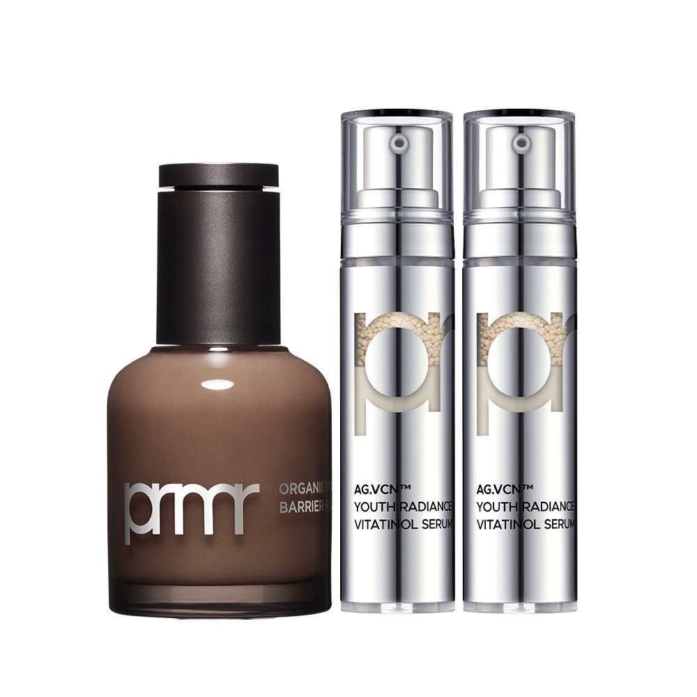 プリメラオーガニエンスバリアリペアシードペプチドリザーブセラム30ml + AG VCNユースラジアンズビタチノールセラム15g x 2ea 2種セット