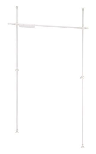 武田コーポレーション 【つっぱり棒・間仕切り・ポール】 ホワイト 162×9×215CM 突っ張りカーテンロールハンガー T0-TKR160WH