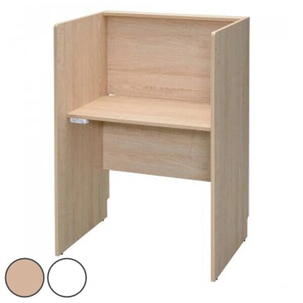 デスク PCブースデスク2 基本 幅80cm コンセント付き 個別ブース オフィスデスク 個別塾 机 法人限定