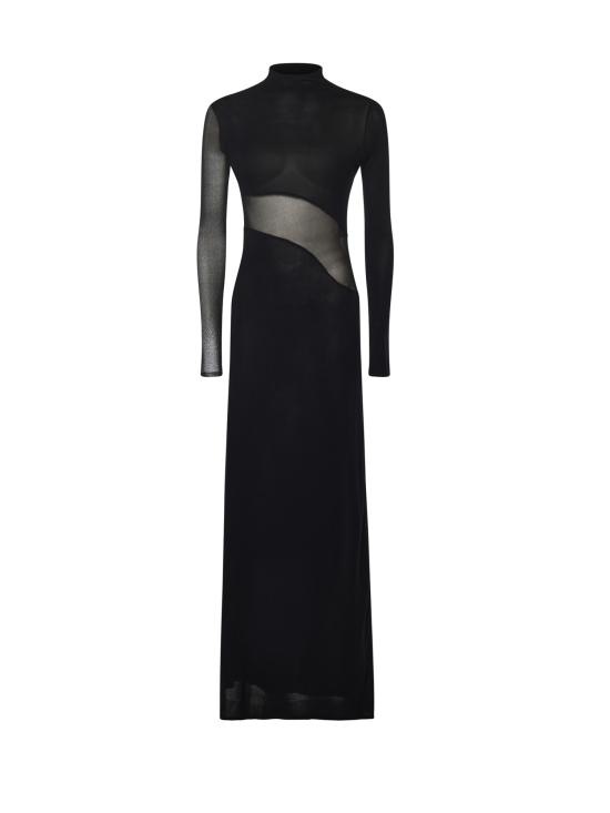 ALAIA Women Mid Skirts AA9R2801K061B 995 NOIR ALAIA