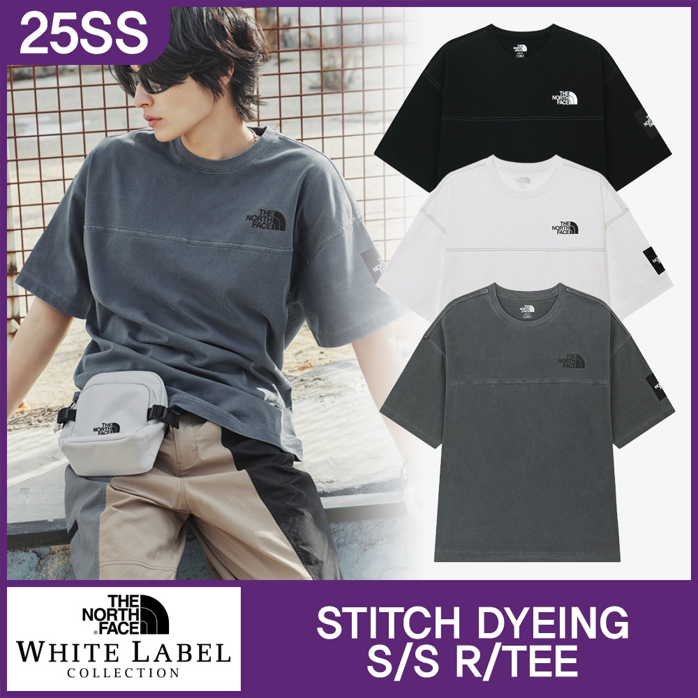Qoo10 ザノースフェイス STITCH DYEING T ロゴ 半