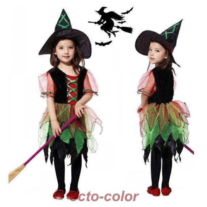 ワンピース 巫女 魔女 女子 コスチューム 子供用 コスプレ ハロウィン キッズ 衣装 仮装 衣装 【ハロウィンカーニバル】ダンス衣装 【新品先発】コスプレ子供 精霊