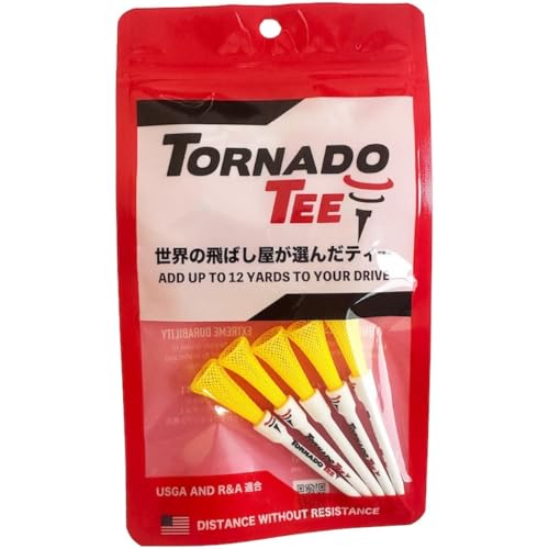 正規品 トルネード ティー ゴルフティー 「 5本入 」 NEON_YELLOW(3.25インチ)