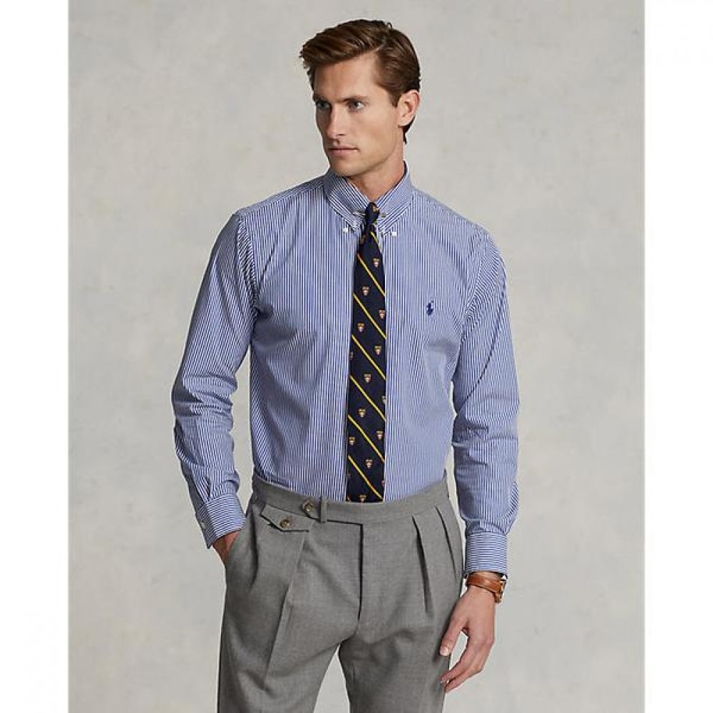 ポロラルフローレンメンズクラシックフィットストライプポプリンシャツ (MNPODSH37620422400)