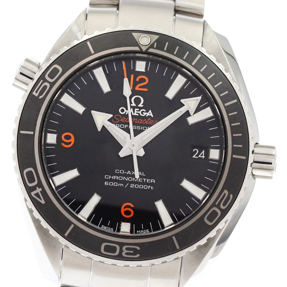 オメガ OMEGA 232.30.42.21.01.003 シーマスター プラネットオーシャン デイト 自動巻き メンズ 美品 保証書付き_877562【中古】