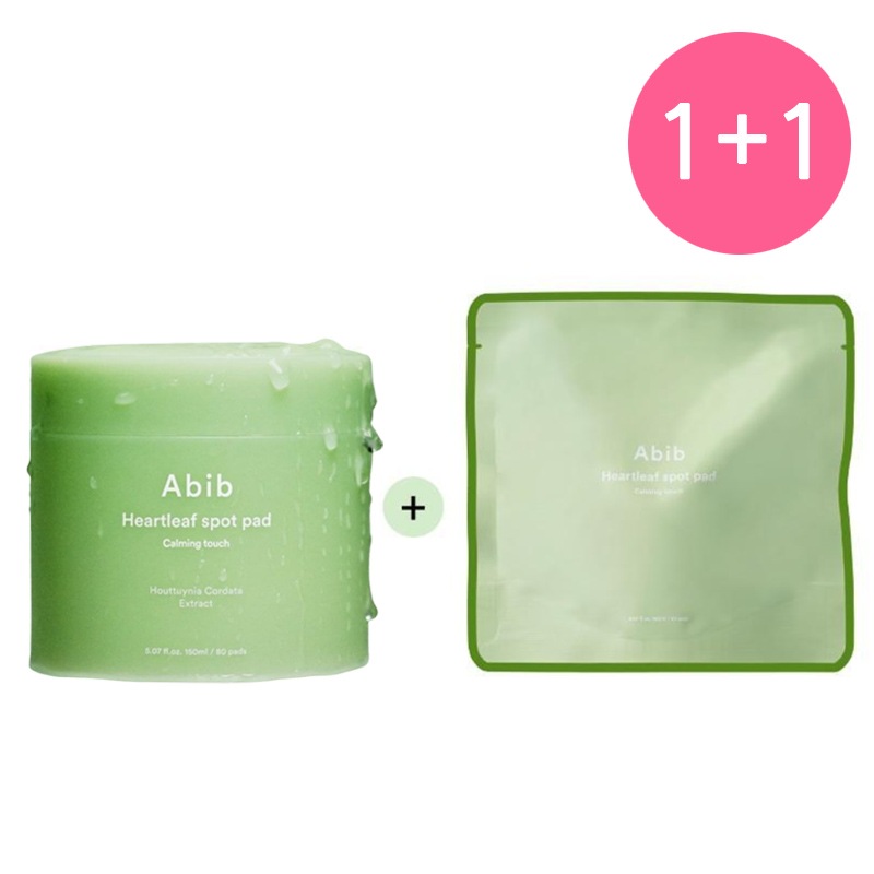 [1+1] 熱感 鎮静 ドクダミ スポットパッド カミングタッチ 80枚+詰め替え 80枚