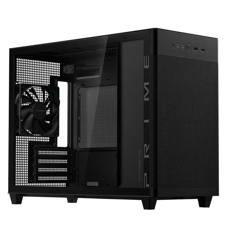 ASUS エイスース　PCケース［Micro ATX /Mini-ITX］ブラック　Prime AP201 Tempered Glass MicroATX Case