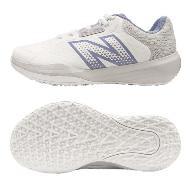 ニューバランス(new balance) 2025 レディース 696 v6 O B6 オムニクレーコート用テニスシューズ WCO696B6ホワイト×ブルー