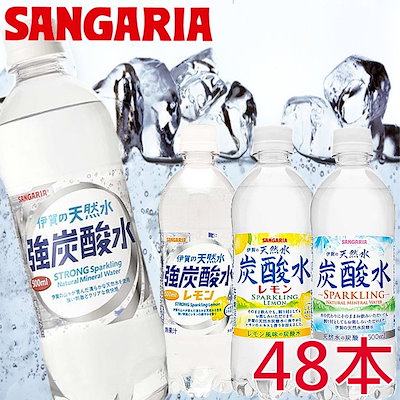 【48本入】 伊賀の天然水 炭酸水 強炭酸水500ml ×48本...のサムネイル