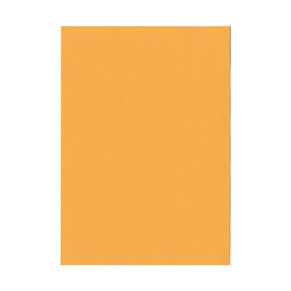 （まとめ）北越コーポレーション 紀州の色上質A3Y目 薄口 オレンジ 1冊（500枚）[x3セット]