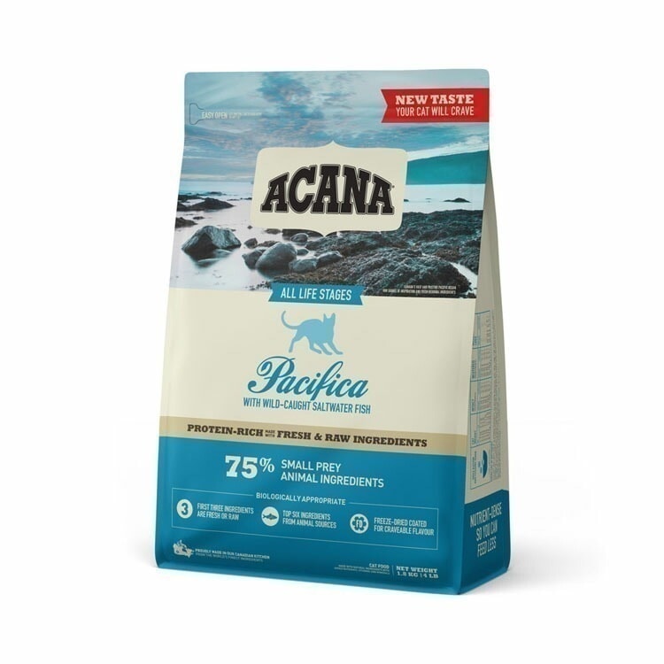 アカナ パシフィカキャット 1.8kg 猫 フード ドライ キャットフード ペットフード 全猫種 ACANA ねこ 魚 えさ 【D】