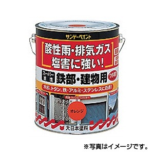 サンデーペイントスーパー油性 鉄部建物用 1.6L ライトカーキー 1ケース(4個入り) 代引き不可商品K