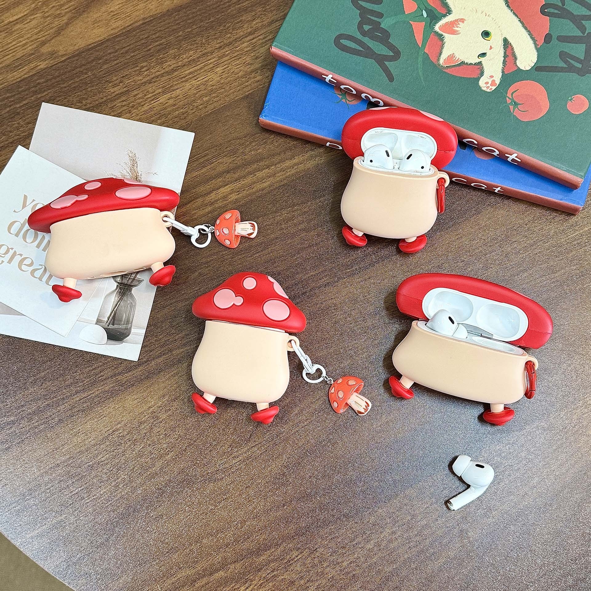 【200点セット】【送料無料】迷宮飯歩きキノコに適用airpods proアップルワイヤレスBluetooth 1234世代イヤホンカバー保護ケース