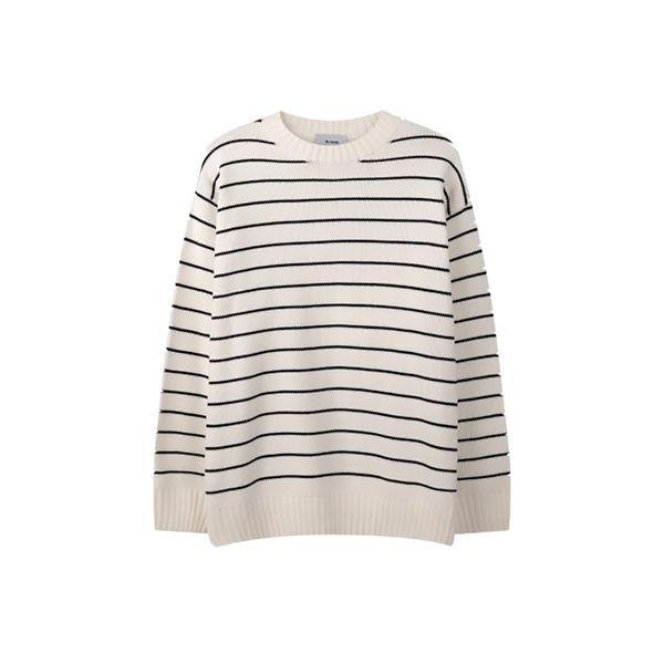 メンズエルボーポイントSTラウンドニットTシャツRM KN Q067 アイボリー_P406687932