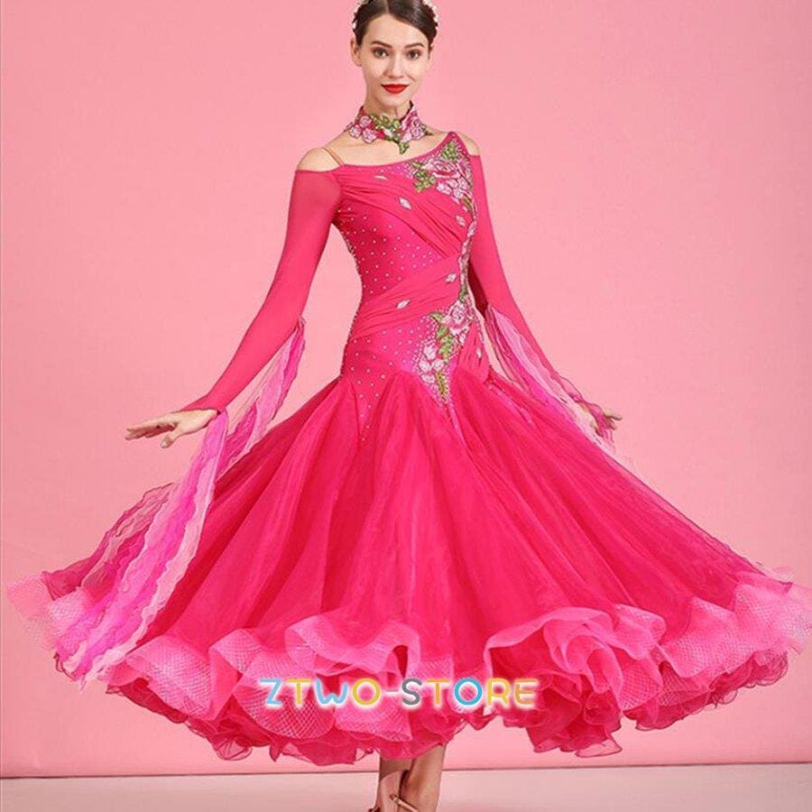 社交ダンス衣装 社交ダンスドレス ダンス衣装 レディース 発表会ドレス ステージ衣装 競技用ドレス モダンドレス 練習着 演出用 ワンピース イベント