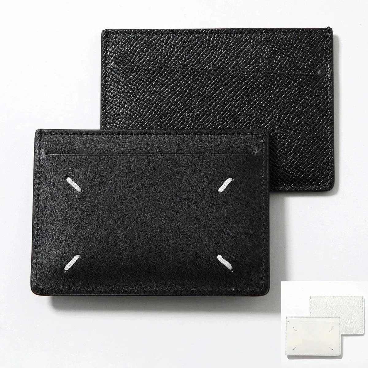 MAISON MARGIELA メゾンマルジェラ 11 カードケース SA1VX0007 P4745 メンズ カーフレザー パスケース 4ステッチ カラー2色