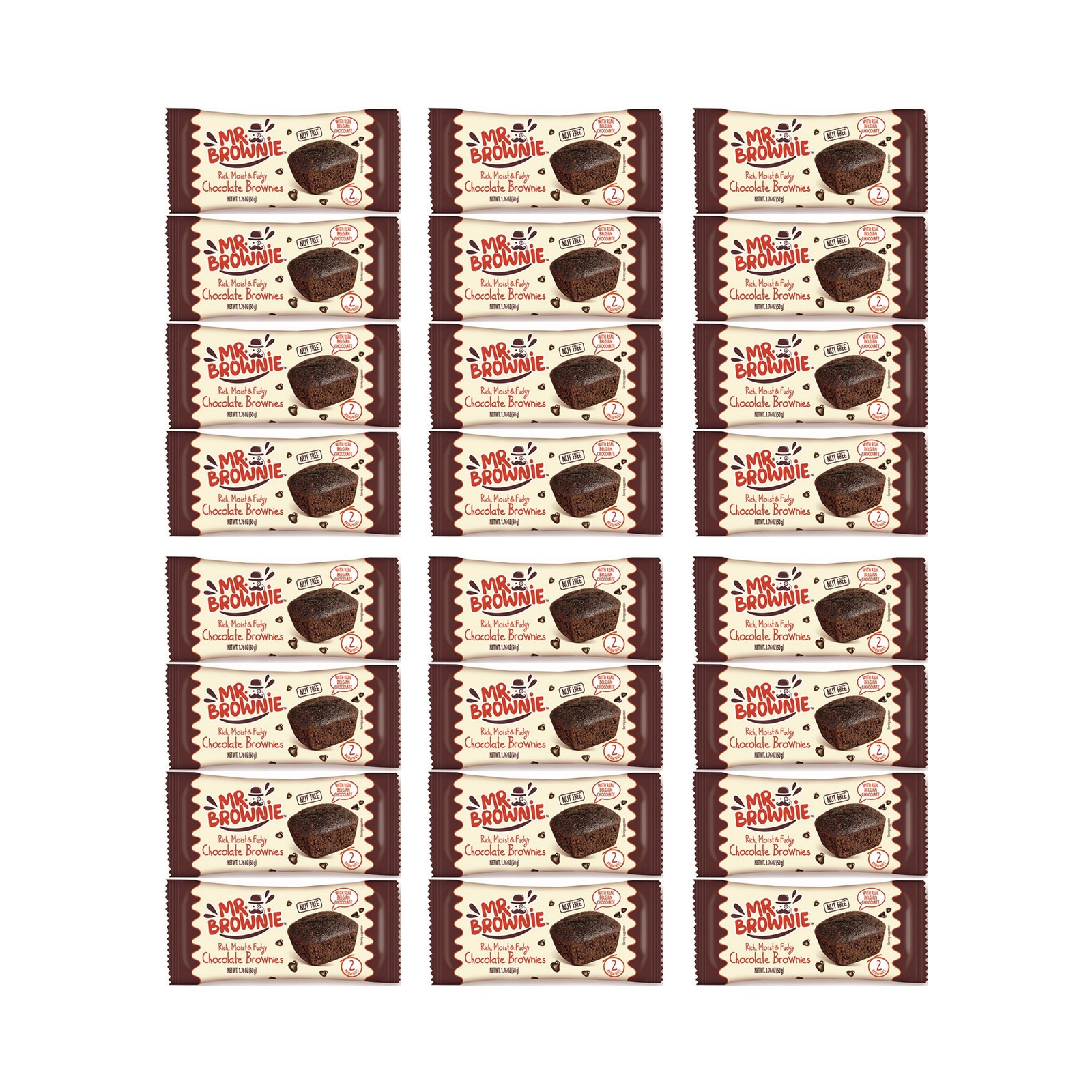 ミスターブラウニー チョコレート 50g x 24個 ギフト 甘い デザート 菓子 手軽 おやつ 個包装