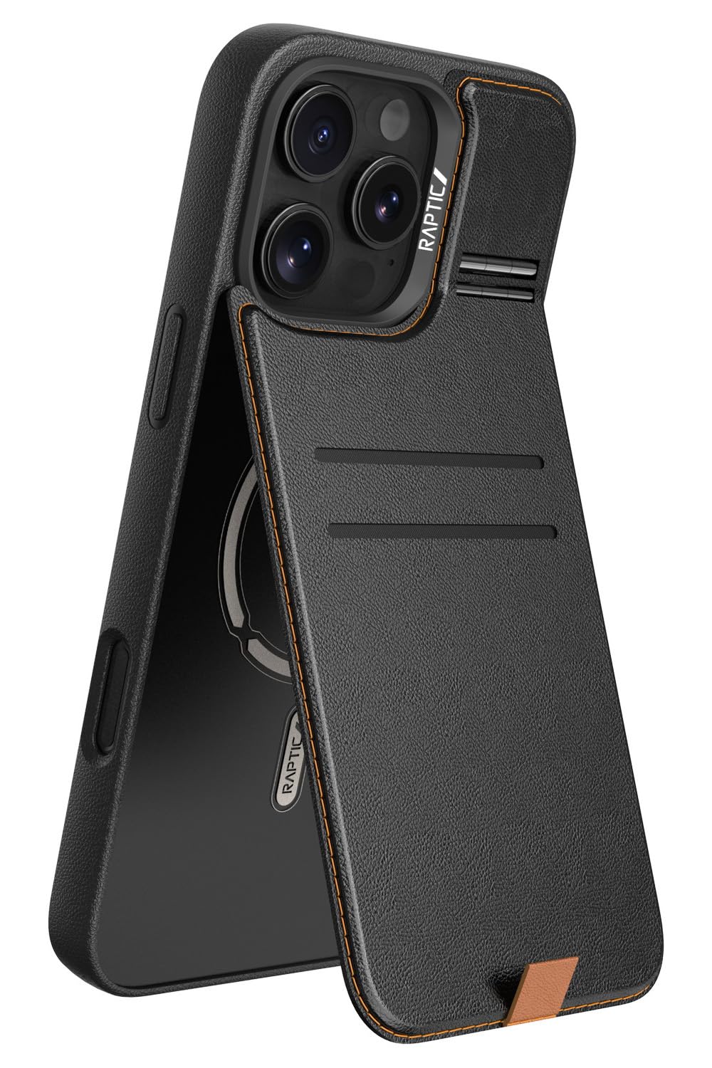 【RAPTIC】 iPhone 16 Pro 対応 ケース MagSafe対応 カード 収納 レザー スマホケース カード入れ スタンド 付き マグセーフ スマホカバー [ iPhone16Pro ア