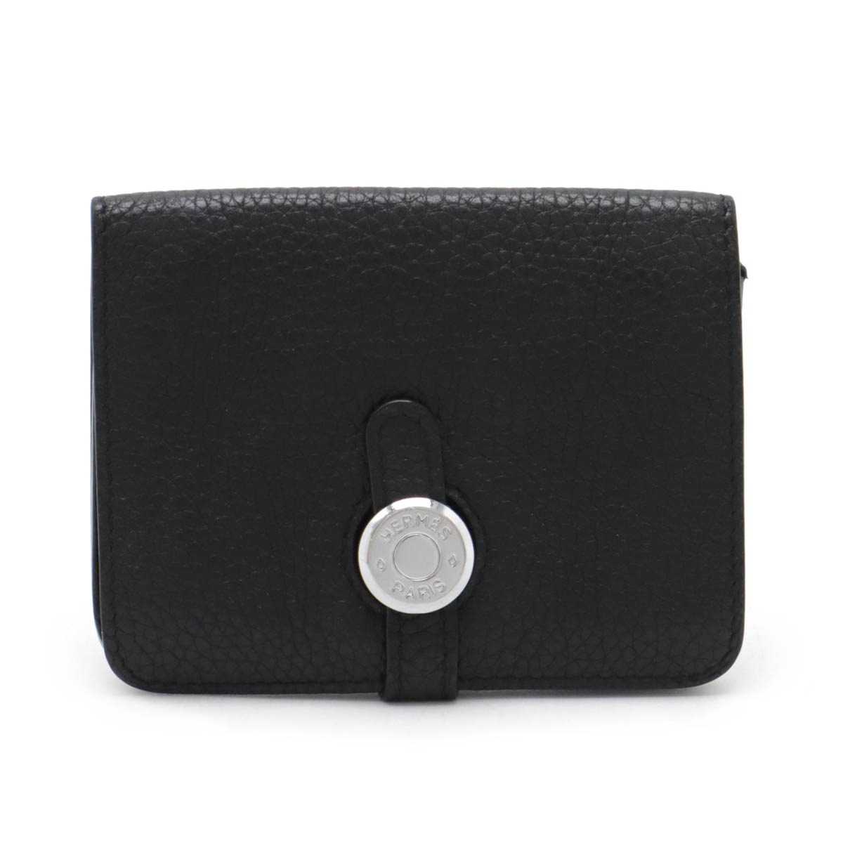 ドゴン コインケース 小銭入れ コインパース トリヨンクレマンス レザー ブラック 黒 シルバー金具 X刻