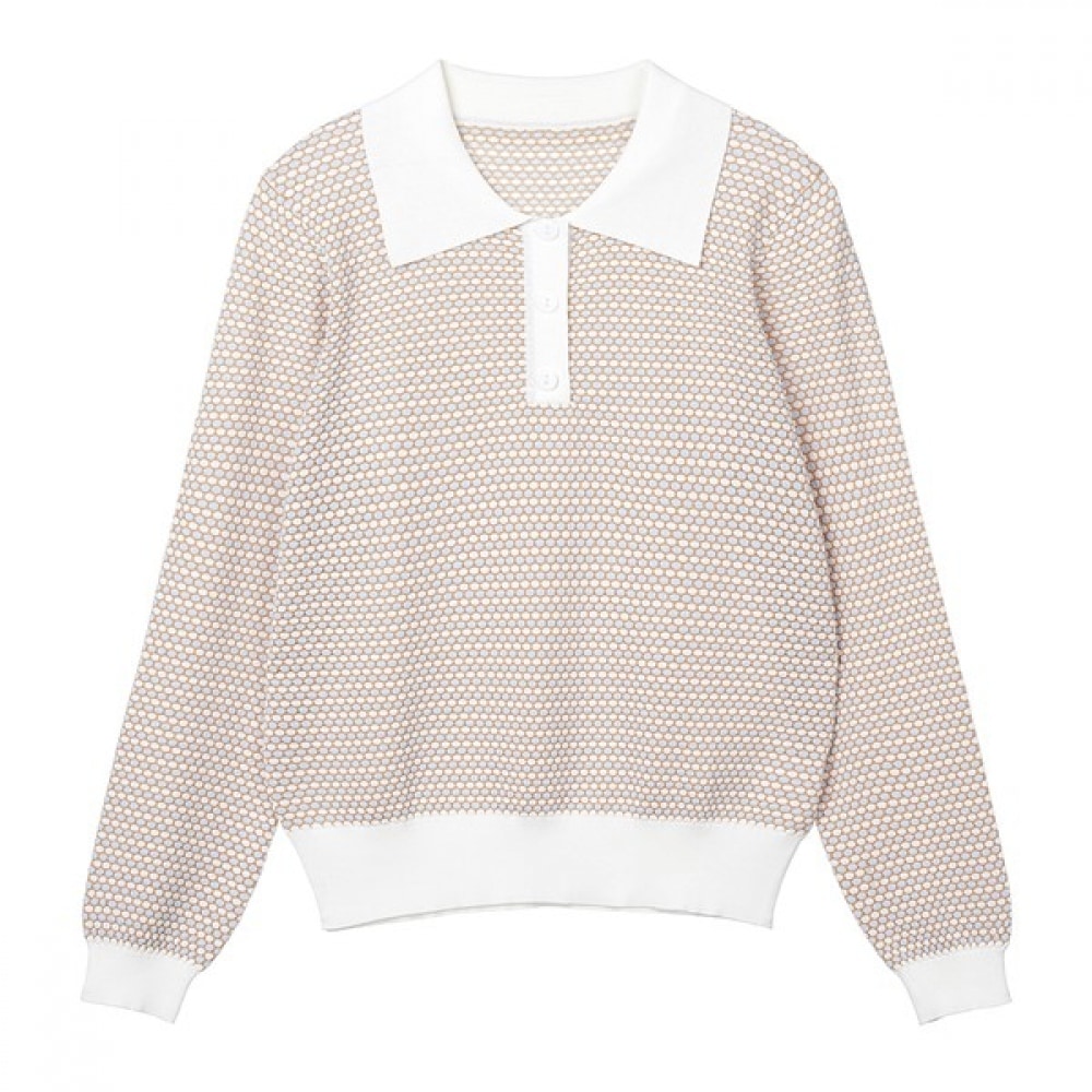 [アナルドバシーニ] (アナルドヴァッシーニ) ワッフルカラーニット (AW05KP41W)