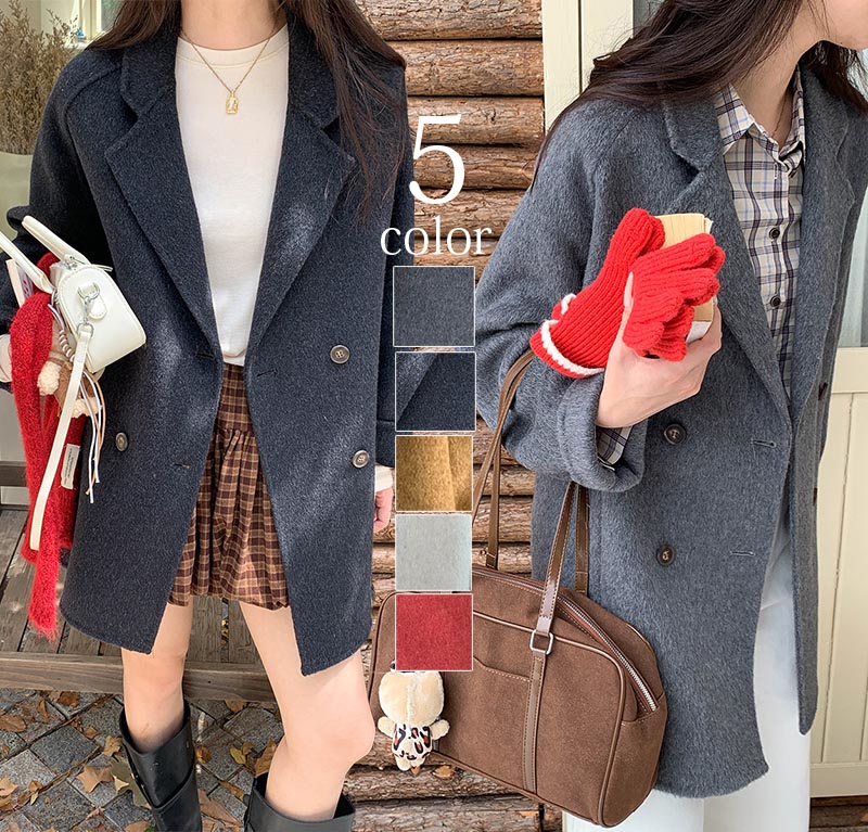 【最新モデル登場！！】 ミドル丈 チェスターコート レディース カシミヤ ブレンド ウール アウター ゆったり 秋冬 アウター 大きめ テーラード 女性 30代 40代 50代 60代 防寒 暖かい