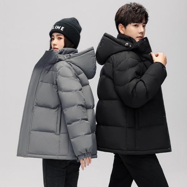 割引が多いダウンジャケット メンズ 無地 ハイネック アウター キルティングコート フード付き 防寒 暖かい 冬服 軽くて暖かく動きやすい 柔らかい 快適 スーツの上に