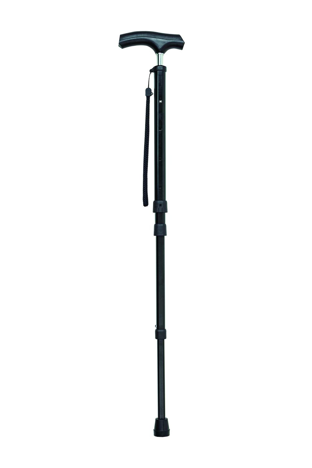 ナカバヤシ RQステッキ 細首コンパクトタイプ 伸縮式 ブラック RQS-K101BK