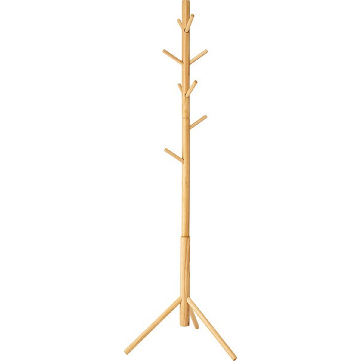 ポールハンガー HOW-007NA ハンガー 収納 コートハンガー 帽子 天然木 シンプル おしゃれ 北欧 韓国インテリア ナチュラル リビング 玄関