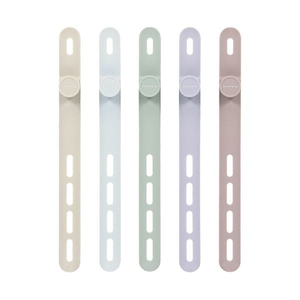 （まとめ） オウルテックMOTTERU ソフトタッチ ケーブルバンド sofumo 4つ穴 スモーキーカラー MOT-CBBAND04-SK1パック（5本） [x5セット] 8,318円