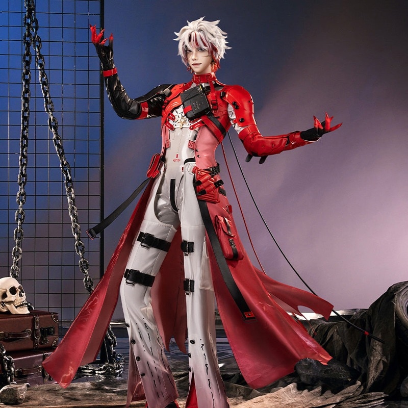 Waves shanghen-コスプレ衣装,エレガントでクールなセット,かつら,アクセサリー,ハロウィーンパーティーのパーソナライズされたユニフォーム(45-60日で出荷します))