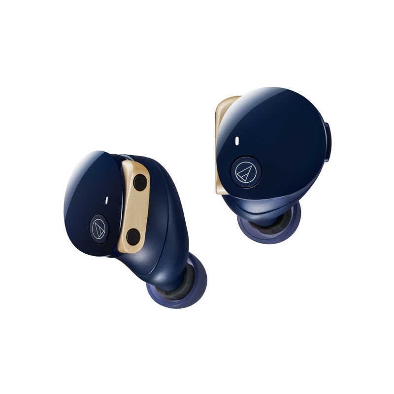 オーディオテクニカ　完全ワイヤレスイヤホン ［ワイヤレス / カナル型 / ノイズキャンセリング対応 / Bluetooth対応］ ミッドナイトブルー　ATH-CKS50TW2 BL