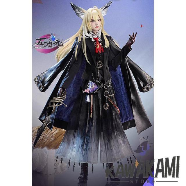 三分妄想　アークナイツ (明日方舟) arknights　コスプレ　ヴァルピスフォーリア　衣装　尻尾耳付　ウィッグ　靴　追加可